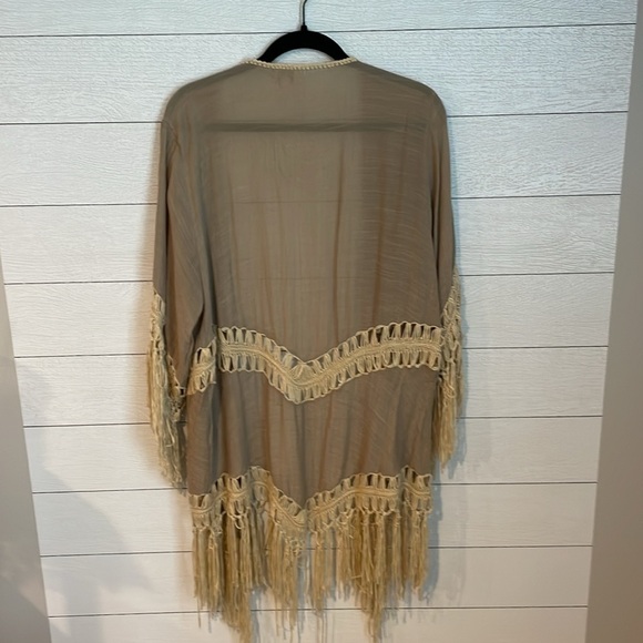 UMGEE Usa Women's open front poncho coverup size M boho western festival‎ - Picture 7 of 7